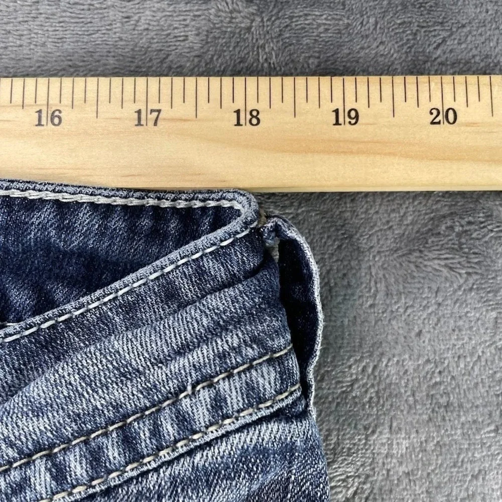 Silver Jeans Womens 36x29 Suki Boot Cut Blue Denim Thick Stitch Medium Wash - Picture 7 of 10